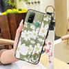Dirt-resistant Silicone Phone Case For Doogee N30 Waterproof Kickstand Flower Oil Painting Fashion Design Phone Holder