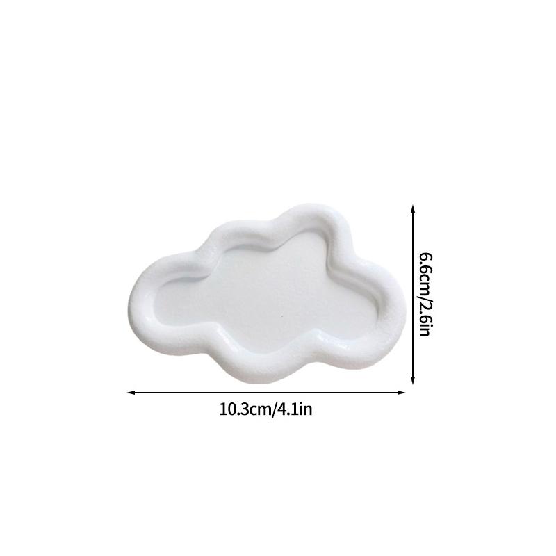 Креативный поднос для хранения нестандартных колец, демонстрационная тарелка для украшений, белая художественная гипсовая тарелка, домашний декор, реквизит для фотографий, чаши