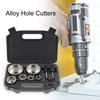 9 шт./компл. комплект кольцевой пилы, высокопрочный специальный инструмент для резки острых отверстий, аксессуары для пробивания отверстий для