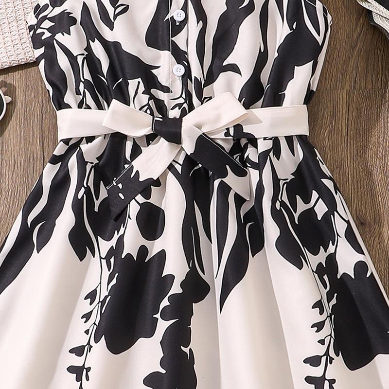 Милое платье для девочек, летнее детское модное платье с принтом и рукавами-крылышками