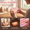 26-Key Decompression Button Toy Transparent Dual-Tone Keyboard Keychain  Kids Bag Pendant