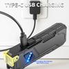 RGB светодиодный фонарик перезаряжаемый фонарик магнитный рабочий свет с боковым светом вспышка для улицы чрезвычайных ситуаций кемпинга