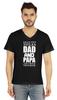 Mens Tshirt I Have Two Titles Dad And Papa And I Rock Them Both Graphic Tshirt For Daddy's Tee Shirt For