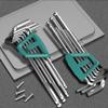 9Pieces Hex Key Wrench SVCM+ Spanners Set Hexagonal Screwdriver Hand Tools Ball End L Type Key Spanners
