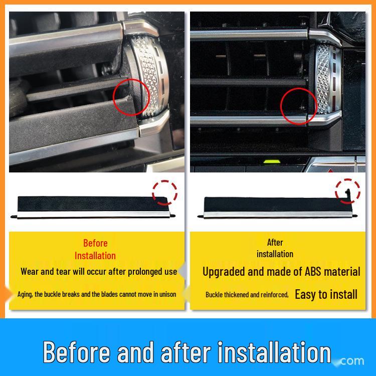 BMW X5/X6/X7 G05/G06/G07 Center Console Air Outlet Repair Kit - Silver Edge Style