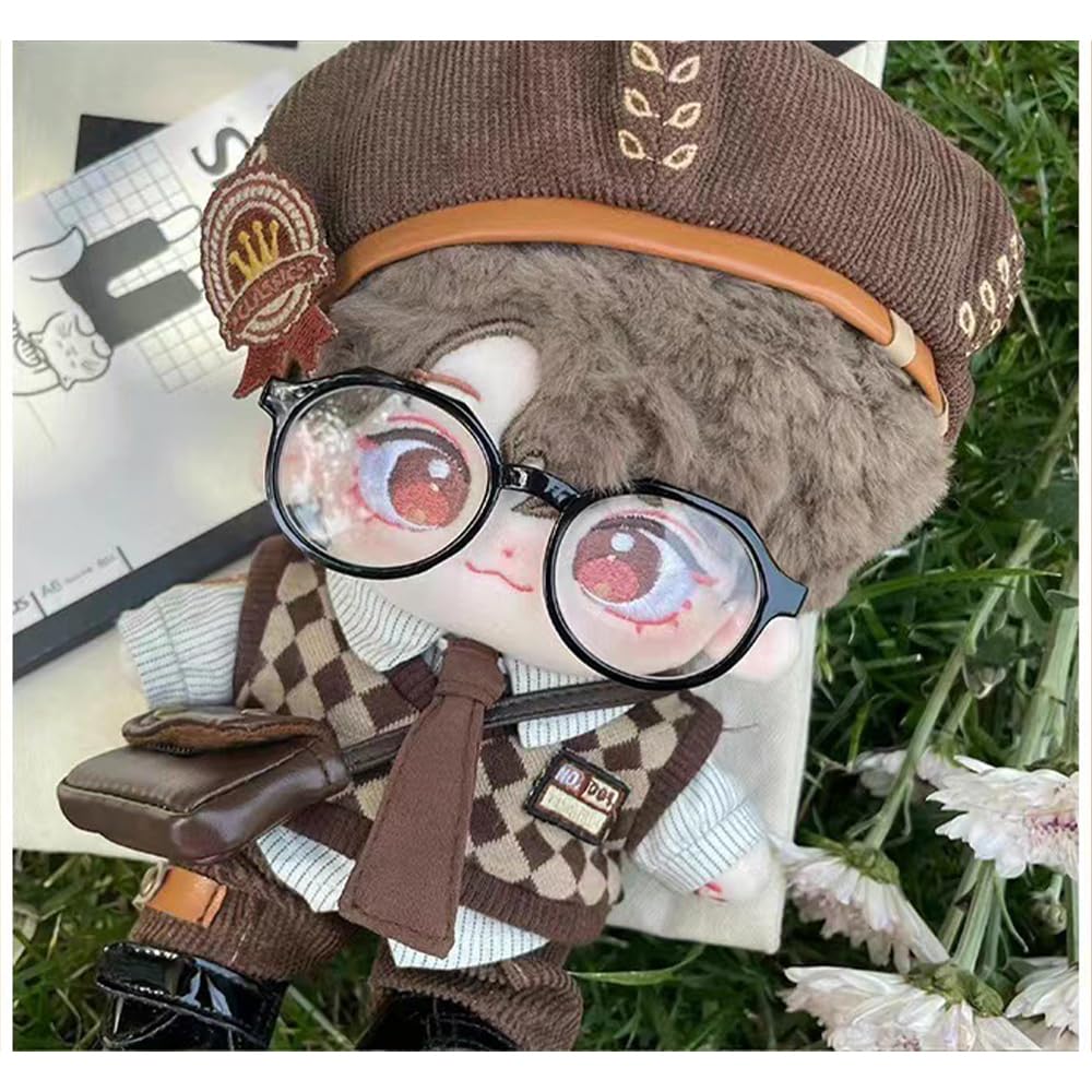 Nianyyhouse 20 см мягкая кукла почтальон из хлопка одежда животное, шляпа, рубашка, жилет, брюки, галстук, рюкзак, очки, костюм, переодевание,