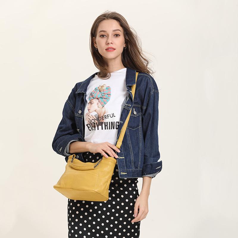 Сумки из натуральной кожи для женщин Сумки через плечо Женская сумка-мессенджер Модная сумка-тоут