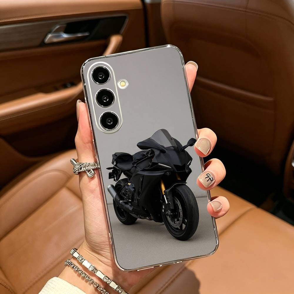 Чехол для телефона на мотоцикл Y-Ya-ma-YZF-R3-R7 для Samsung Galaxy A71, A70, A52, A51, A40, A30 Прозрачный чехол