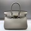 Style Fashionable Leather Handbag 2025 New Palm Patterned Platinum Bag Large Capacity Versatile Women's Shoulder Bag