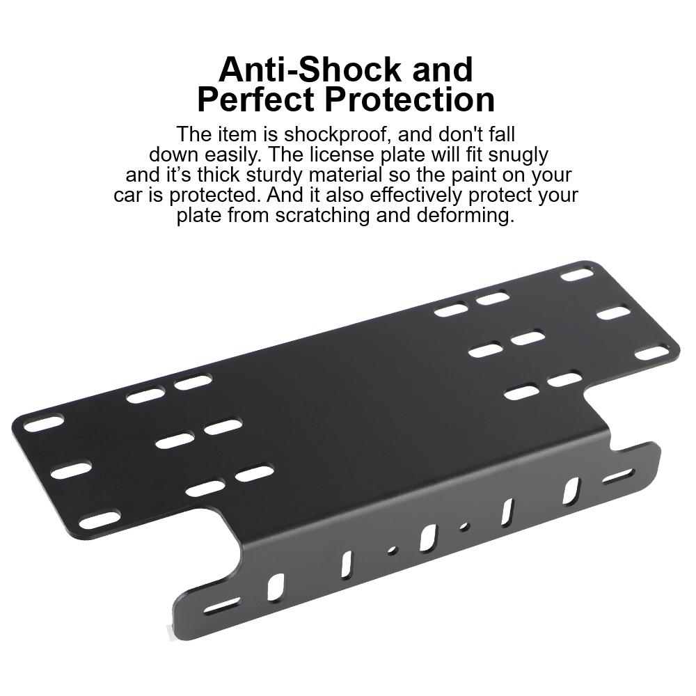 Держатель лампы для внедорожника Светодиодная рабочая световая панель Автомобильные кронштейны для номерных знаков Аксессуар Рамка кронштейна для крепления номерного знака на передний бампер автомобиля