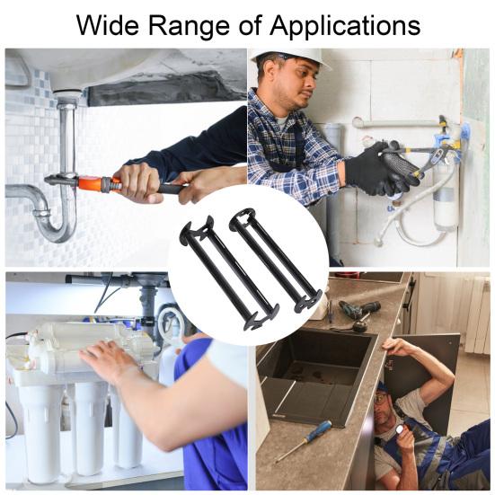 1/2 шт. многофункциональный ключ для раковины набор ключей для раковины поворотный на 360 градусов портативный многоразовый универсальный ключ для сантехников под раковиной