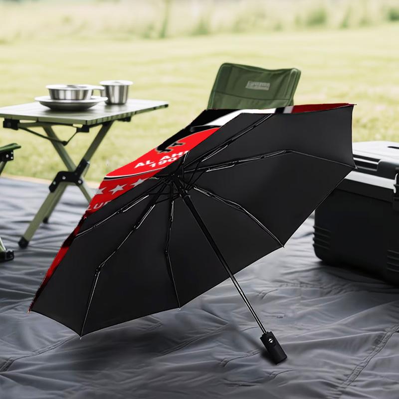 1PC Ahly Football club Printed Umbrella Folding umbrella, automatic umbrella 8-Frame for Travel, camping Fan gifts Christmas Gifts