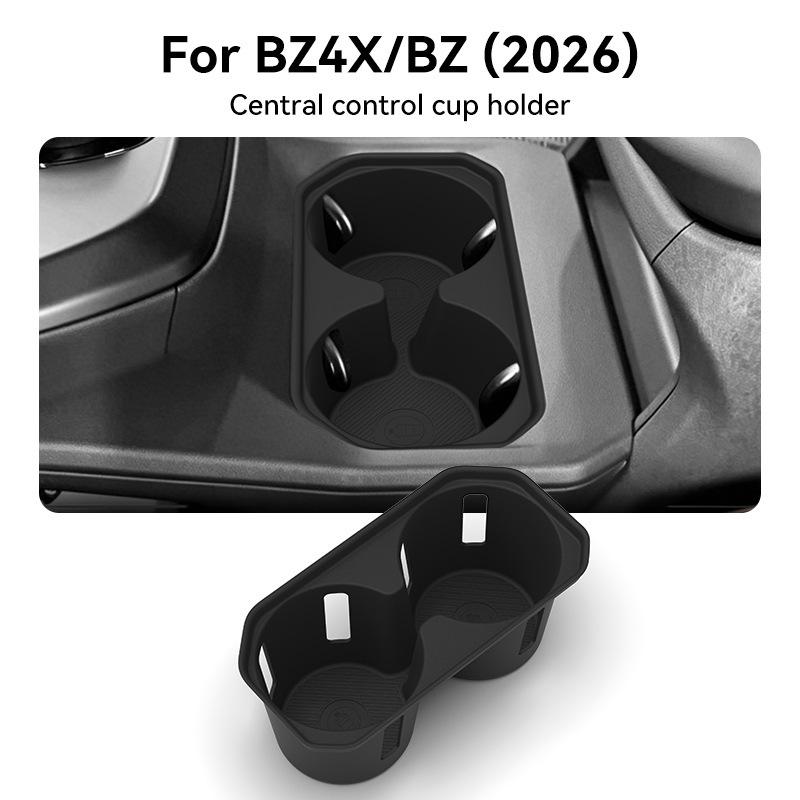 Нескользящая силиконовая подставка под стакан для Toyota BZ4X для 26 моделей - Аксессуар для консоли автомобиля