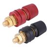 2pcs 555 Type Binding Post Brass Pillar Terminal Block M8 Thread 0V 380V 200A