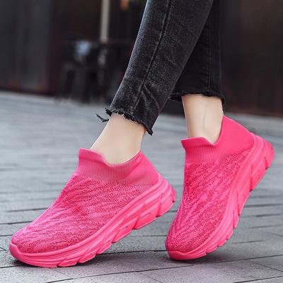 Jinjiang 2025 новые весенние универсальные спортивные повседневные кроссовки с одной педалью на толстой подошве, модные женские кроссовки для бега