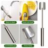 Stainless Steel Corn Cob Peeler with Ergonomic Handle Corn Kernel Removing Durable Corn Stripper