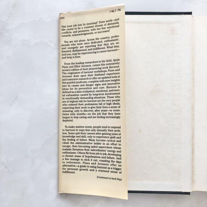 [USED] Career Burnout Causes and Cures foreign book book