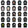 High Street Original Retro Short-sleeved Men's American Trendy Brand Hip-hop Dark Personality Printing Loose Cotton T-shirt