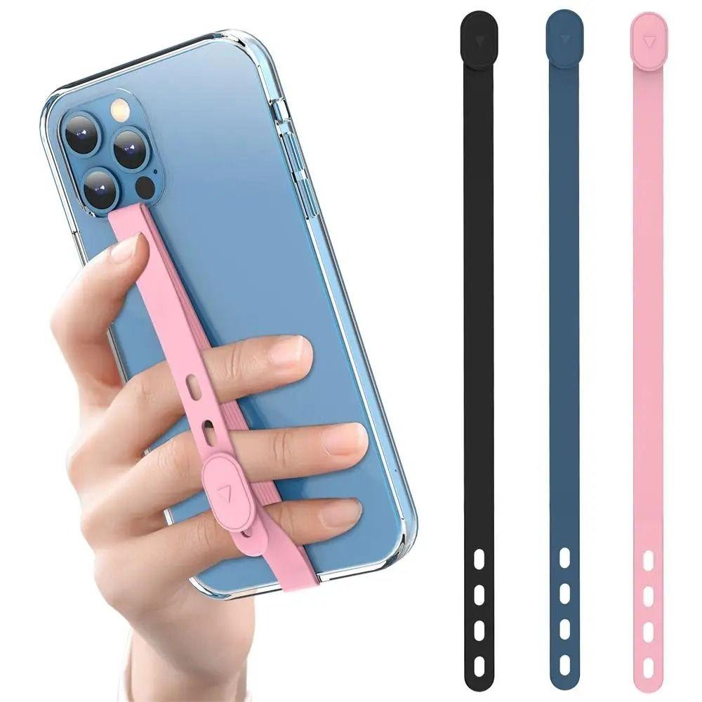 Adjustable Phone Strap Silicone Phone Hand Band Portable Phone Case Wristband  Phone Accessories