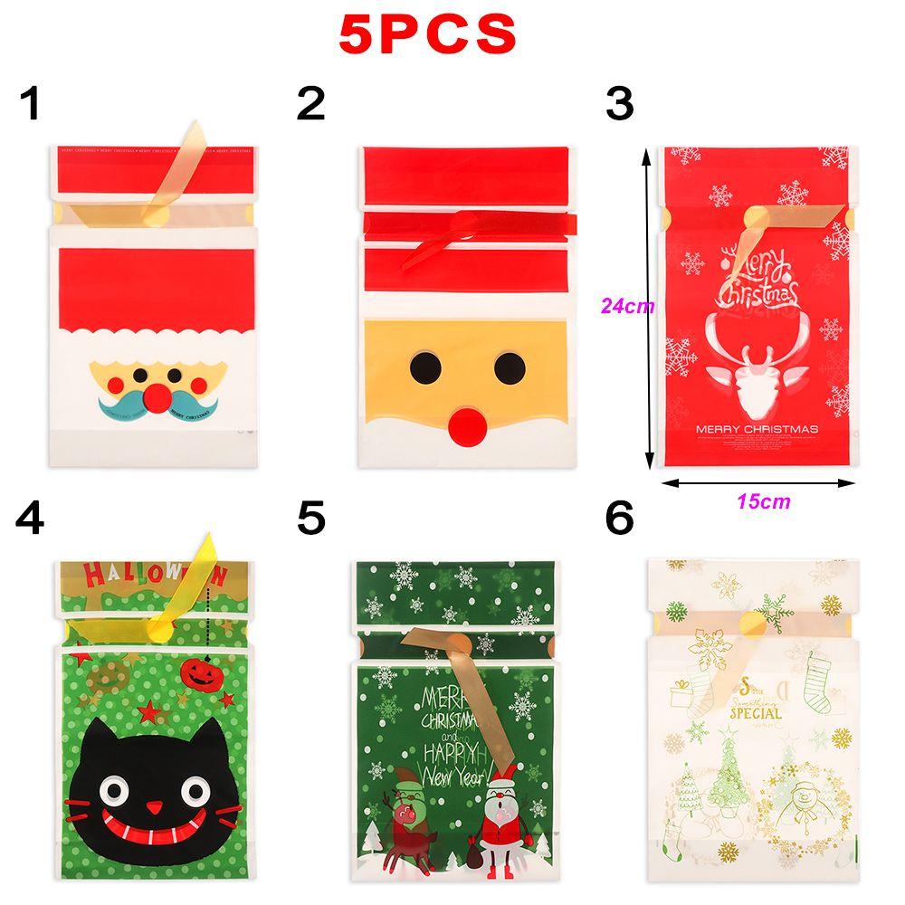 Pastry Tool Santa Claus Cookies Handmade Soap Gift Bags Christmas Decor Candy Package Drawstring