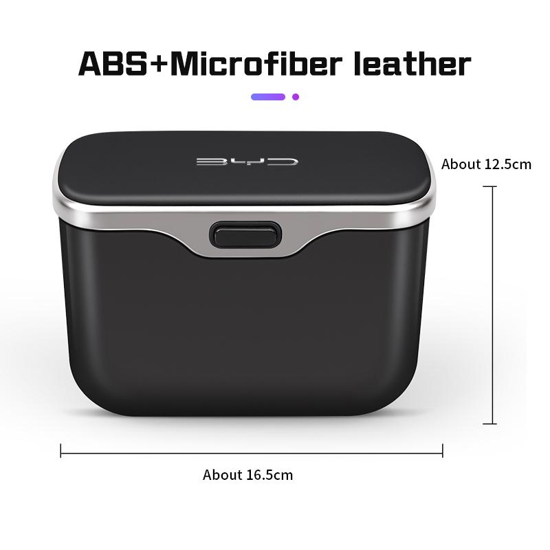 HECRD1 Car Trash Can For BYD sealion 6 7 SEAL U Dolphin ATTO 2 3 4 Seagull shark 6 Song Plus Tang DMI Car Door Storage Box Garbage Bin