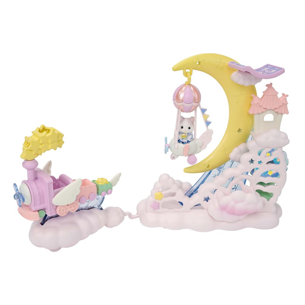 Sylvanian Families Набор для парада аттракционов в парке развлечений в ST Mark Возраст 3+ и Игрушка Sylvanian Epoch "Moonlight Sky" F-39 Сертифицировано, Вверх, Кукольный домик,
