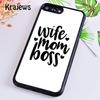 Krajews Super Wife Boss Mom Phone Case Cover For iPhone 17 Air 16 15 14 plus 11 12 13 pro max coque Fundas