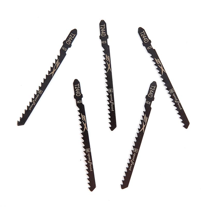 5Pcs/Set Hcs 6T Jig Saw Blades T244D/T344D For Fast Cutting Straight Cutting