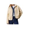 FW24 Повседневная куртка-рубашка шерпа Женская куртка Верблюжий J20J224928-ACX