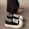 Thick-soled White Shoes Women's 2025 New Niche Fashion Versatile Retro Soft-soled Non-slip Sports and Leisure Board Shoes