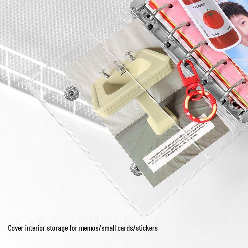 A6/A7 Double Buckle PVC Transparent Binder Planner with Detachable Shell