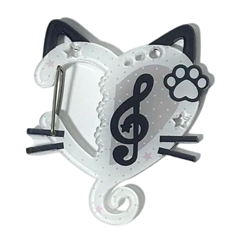 Акриловый карабин с музыкальными нотами, мультяшный кулон с котиками, брелок, подвеска для сумки, украшение для женщин и студентов