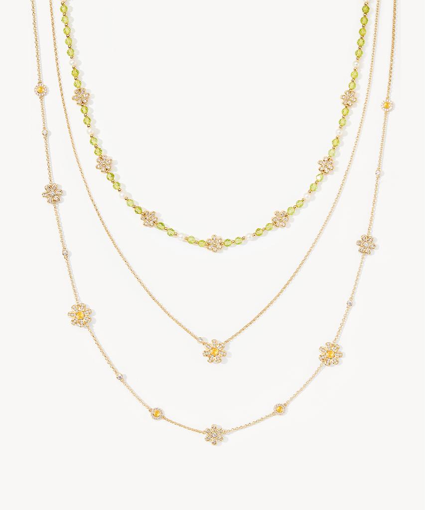 Lola Rose Daisy Peridot Freshwater Pearl Women'S Beaded Necklace