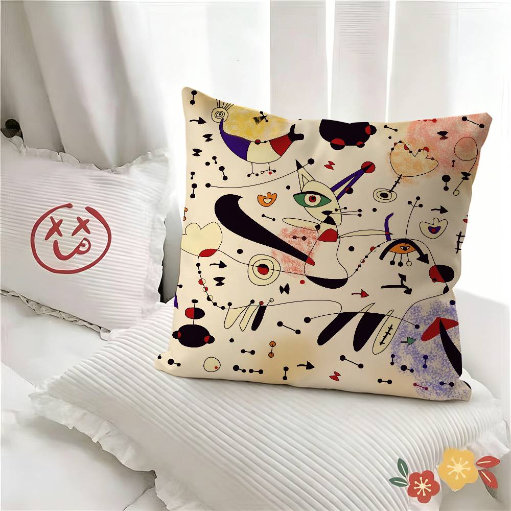 Пк Популярный Jjoan Miro Наволочка Модная Квадратная Наволочка Спальня Диван Комната Ins Декор Отдых