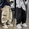 Boys Casual Cargo Pants Spring Autumn Big Kids Sport Long Pants Teenage Streetwear Baggy Trousers Children Fashion Joggers Pants