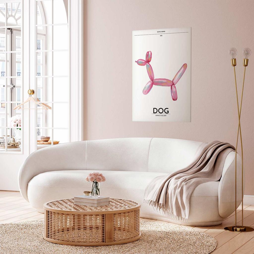 Plakat - Holo-Dog - Kolorowy Pies W Stylu Retro