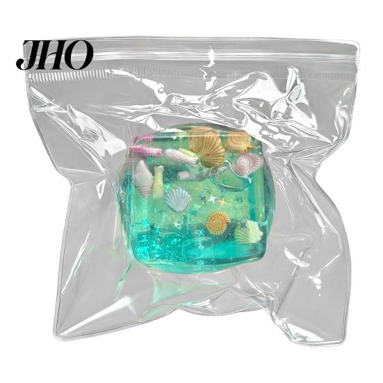 Stress Relief Squeeze Toy 1/2/3/4Pcs 3D Cube Anxiety Clear Ocean Shell Reducer Sensory Portable Soft TPR Pinch Party Favors Adults