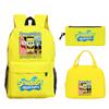 Campus Trend Leisure Children'S Animation Backpack Lightweight Large Capacity Primary And Secondary School Student School Bag Set