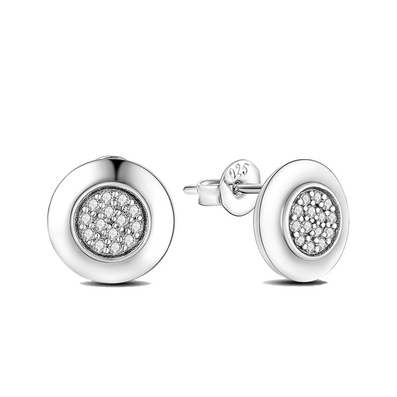 Серьги-кольца Hale SS925 из стерлингового серебра, сердце, семейное дерево, бант, синие серьги-бабочки, подходят для женщин