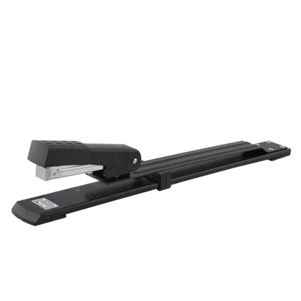 Stapler Desktop Large Capacity Metal Long Arm Handheld Paper Stapler for Office School