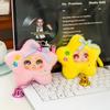 Creative Cute Rubber-encrusted Lucky Star Plush Pendant for Girls Backpack Hanging Ornaments Doll Keychain Gift