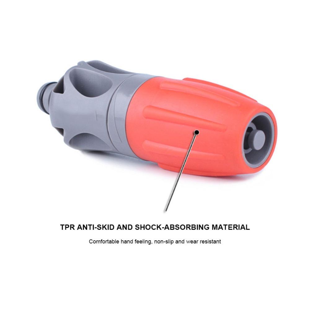 Anti-Slip Water Hose Sprayer ABS + TPR Water Pipe Adapter Durable Garden Hose Nozzle Car Washing