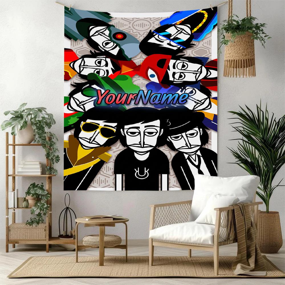 Incredibox Custom Your Name Wall Decor Tapestry Art For Pet Memorial Birthdaywedding Party Backdrop Family Gift