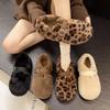 French Fluffy Shoes for Women's Outer Wear 2025 Autumn and Winter New One-pedal Plush Mary Jane Doudou Single Shoes Cotton Shoes