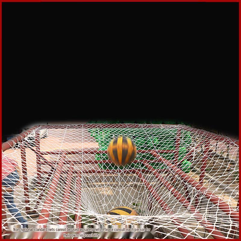 Pucheng White Nylon Safety Net with 6mm Rope, 3cm Mesh
