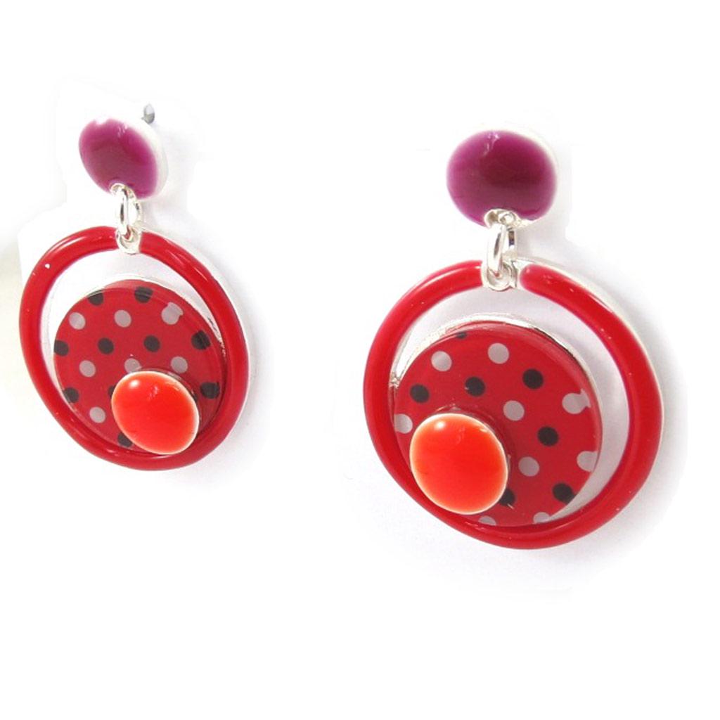 NOA [K0231] — Дизайнерские локоны «Колорирование» красно-розовые.