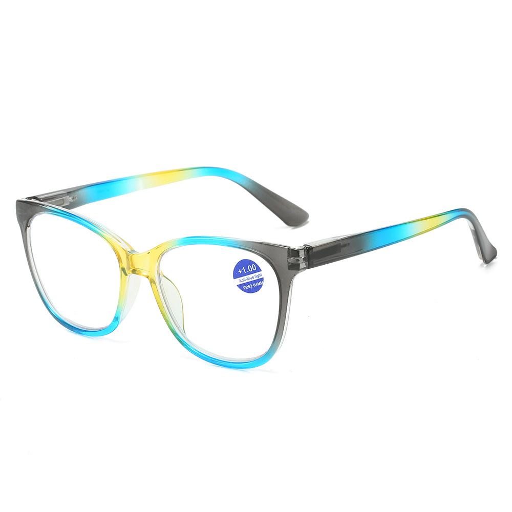 New Large Frame Reading Glasses Trend of Ultra-light Ladies Presbyopia Glasses Anti-Blue Light Eyewear Diopter To +4.0