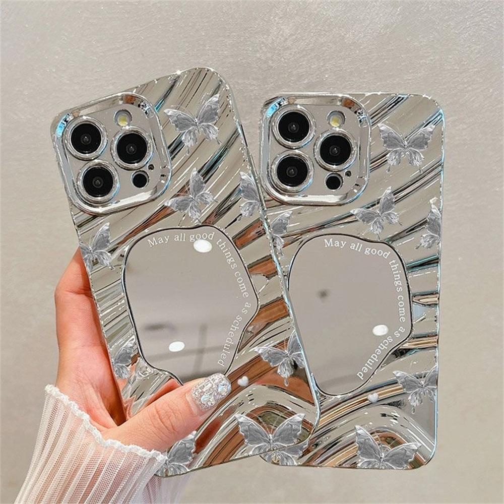 Чехол-зеркало для макияжа для iPhone 11 13 16 Pro Max iPhone 14 15 12 13 Pro Max 16 Plus 13 Pro Samsung A55 A54 A15 A12 A52S A34 A14 A30S A53 A52 A50