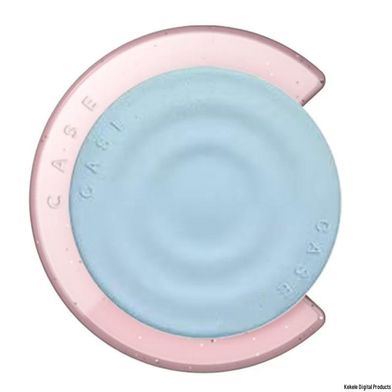 Trendy Celebrity-Style C-Shape Wave Pattern MagSafe Magnetic Silicone Phone Stand with Drop Protection for Women