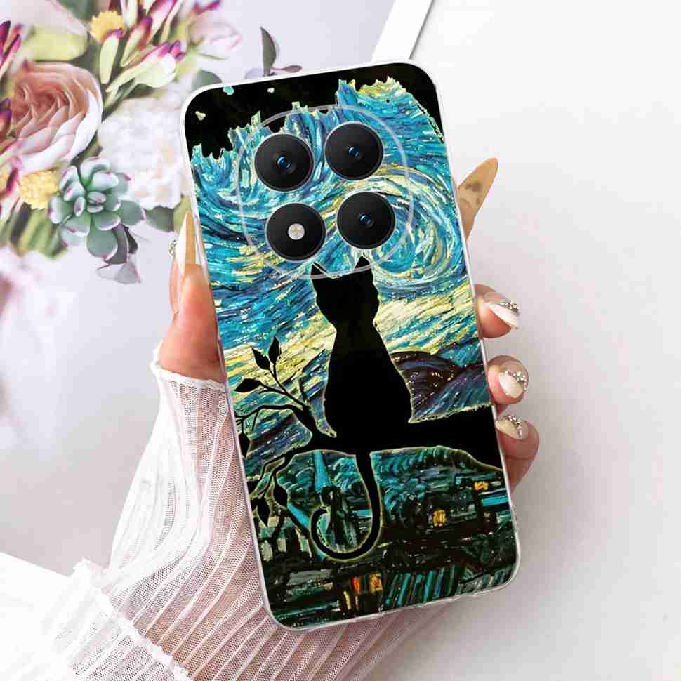 Для Xiaomi Redmi Note 15 Pro Plus ProPlus 5G Чехол Цветочный Мультяшный Чехол Мягкий Силиконовый Чехол Для Redmi Note 15 Pro+ Чехол